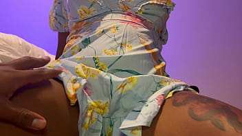 Stepmother helps stepson to reduce an erection and ends up creampied