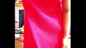 Indian Gay Crossdresser Gaurisissy Pressing Her Big Boobs In Pink Saree thumbnail