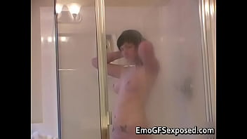 Teen emo whore soapy naked shower
