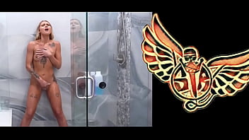 Dripping wet fingering her self in the shower