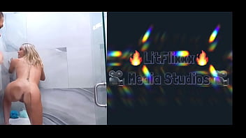 Dripping wet fingering her self in the shower