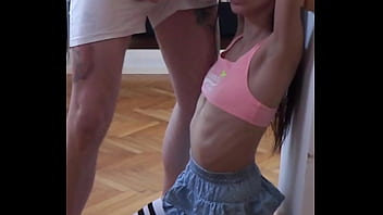 Hands tied above her head candie's ready for whatever i bring that bulge isn't hiding anything