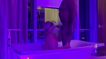 A lil choc in the tub