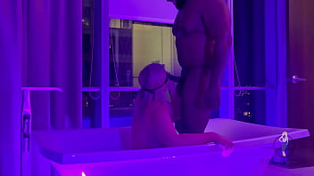 A lil choc in the tub