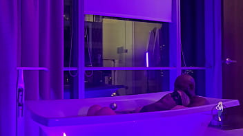 A lil choc in the tub