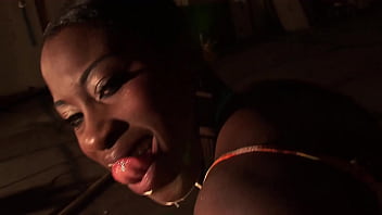 Black british beauty balls in a broken lift