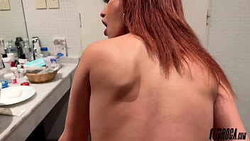I made my best friend undress for me in the bathroom and we fuck after pov