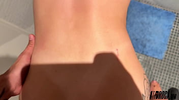 I made my best friend undress for me in the bathroom and we fuck after pov