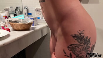 I made my best friend undress for me in the bathroom and we fuck after pov