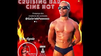 Grande inauguração do cruising bar cine hotdia 10 de agosto sábado horá 18hrvalor da r$ 20