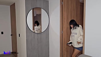 I fill my neighbor's pussy with cum in a public stairwell max betancur & luna vitaler