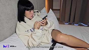 I fill my neighbor's pussy with cum in a public stairwell max betancur & luna vitaler