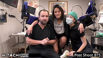 Human guinea pig gets mandatory hitachi orgasms from nurse channy crossfire