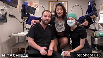 Human guinea pig gets mandatory hitachi orgasms from nurse channy crossfire