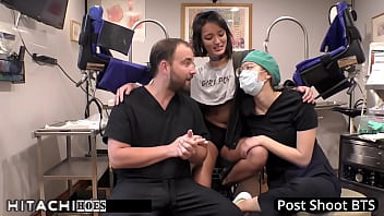 Human guinea pig gets mandatory hitachi orgasms from nurse channy crossfire