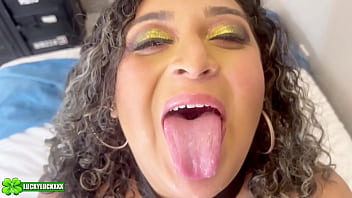 Lucky gurl anita valentina latina hot wife bonded blindfolded and throat fucked