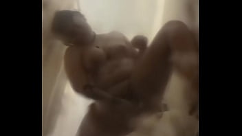 Shower fun oil soapy tits and ass shaving and orgasm