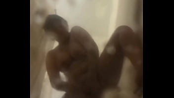 Shower fun oil soapy tits and ass shaving and orgasm