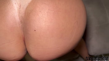 The blonde with the huge ass swallowed my big cock with her greedy pussy