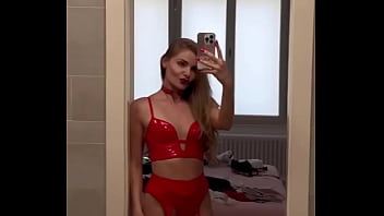 Fibi euro backstage red lingerie