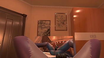 Huge dildo in pussy and vibrator in ass