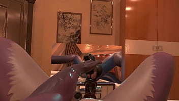 Huge dildo in pussy and vibrator in ass