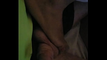 Lena massages my balls and cock