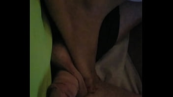 Lena massages my balls and cock