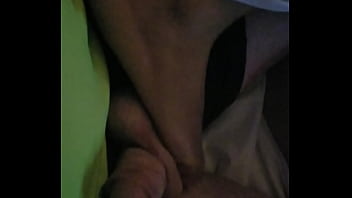 Lena massages my balls and cock