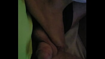 Lena massages my balls and cock