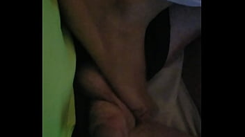 Lena massages my balls and cock