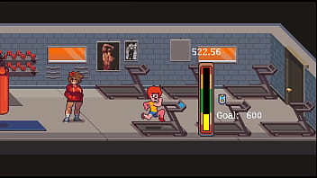 Gym buddies hentai game msucular girl love to suck my cock after training