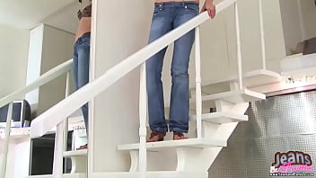 Tight blue jeans and sexy panties videos
