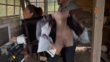 Wife gets a hard doggy outside Wife gets a hard doggy outside