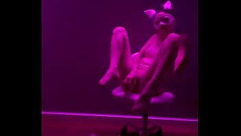 Sexy bunny is playing with her pussy