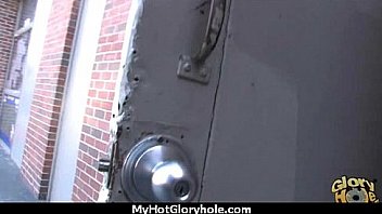 Sexy ebony enjoying gloryhole 24