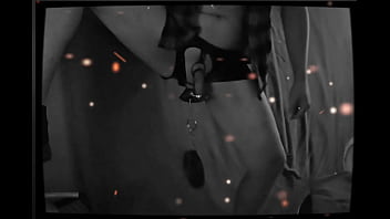 He hangs huge weights on his testicles