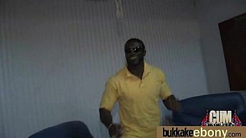 Ebony babe have a hot group fuck 16