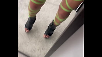 Monika Fox Posing In A Green Top Before Shooting Free thumbnail