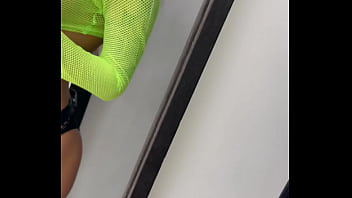 Monika fox posing in a green top before shooting free