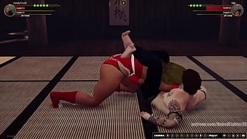 Candy vs gigi nf3d mixed kinky combat