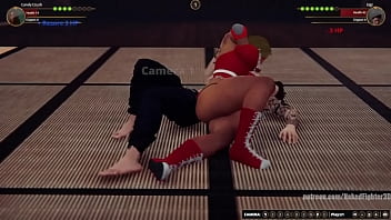 Candy vs gigi nf3d mixed kinky combat
