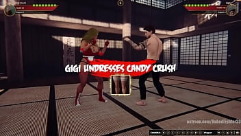 Candy vs gigi nf3d mixed kinky combat