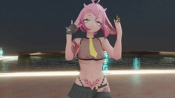 Vtuber strips & dances to kpop mmd