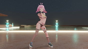 Vtuber strips & dances to kpop mmd