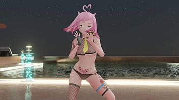 Vtuber strips & dances to kpop mmd