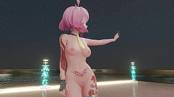 Vtuber strips & dances to kpop mmd