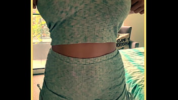 Milf wears her pyjamas and shows her perfect tits