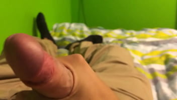 White big cock dry jerk off