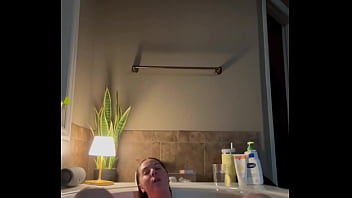 Riley’s first solo bath play